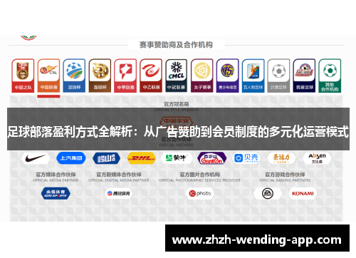 足球部落盈利方式全解析:从广告赞助到会员制度的多元化运营模式 足球部落盈利方式全解析:从广告赞助到会员制度的多元化运营模式